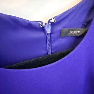 J. Crew Royal Purple Sleeveless Sheath Dress